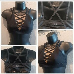 Bombshell Sportswear Rare Bra | Plunge Cross My Heart So Meshed Up Like New